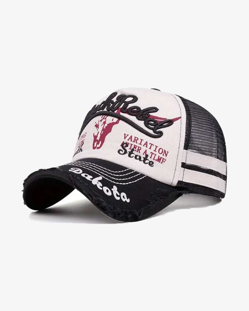 Black & Nomad Rugged Trucker Cap