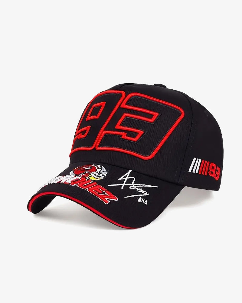 Spider 93 Embroidered Black Cap