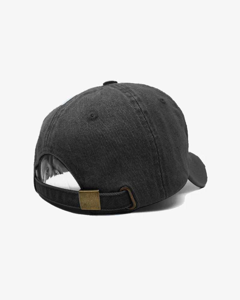 Premium NY Embroidered Black Denim Cap