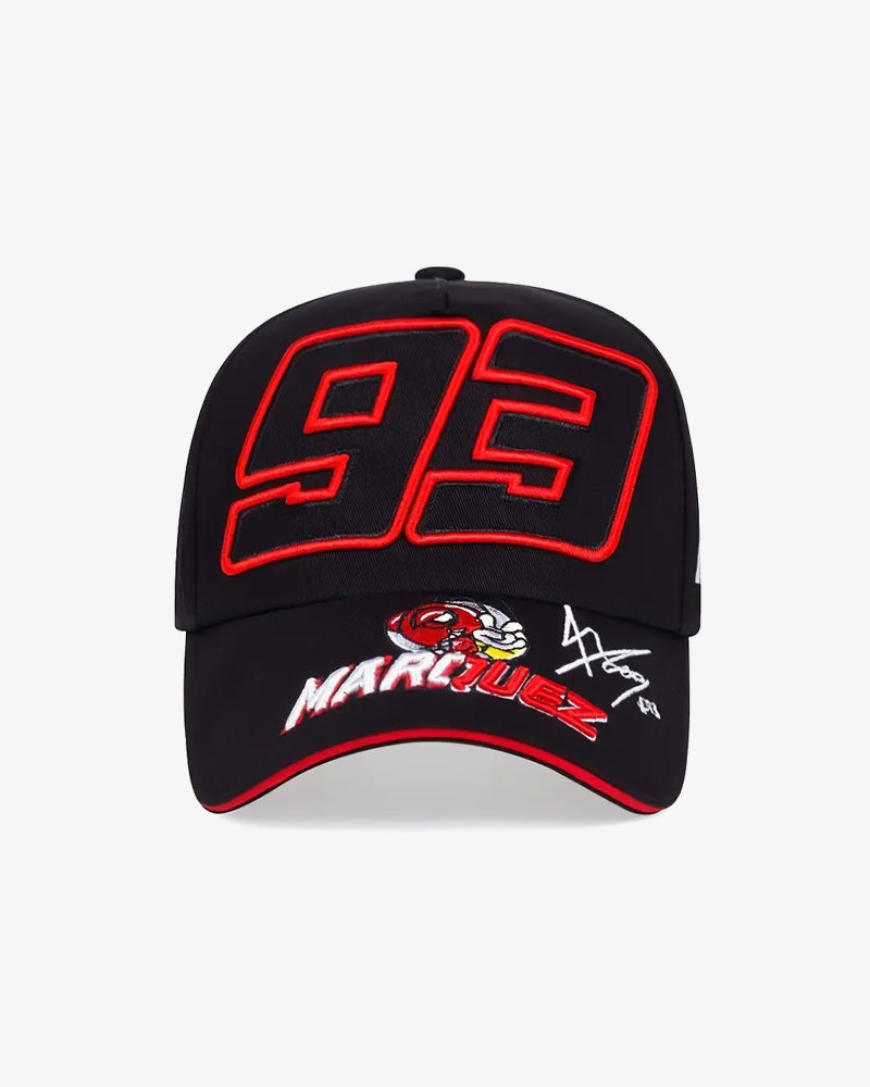 Spider 93 Embroidered Black Cap