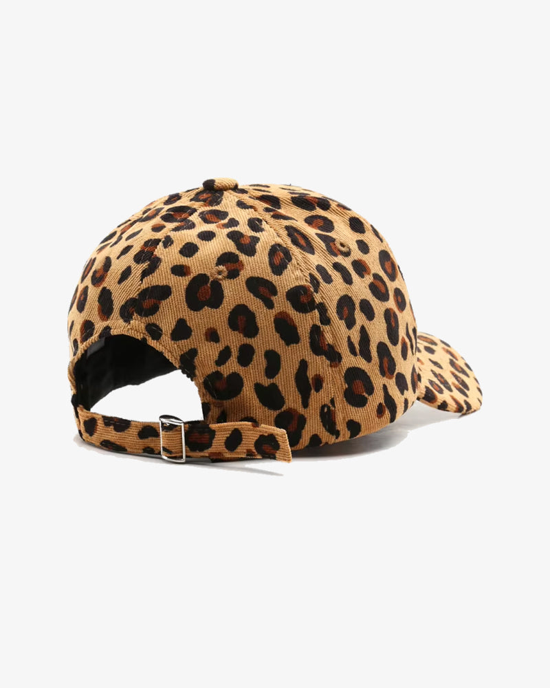Panther Pattern Corduroy Cap