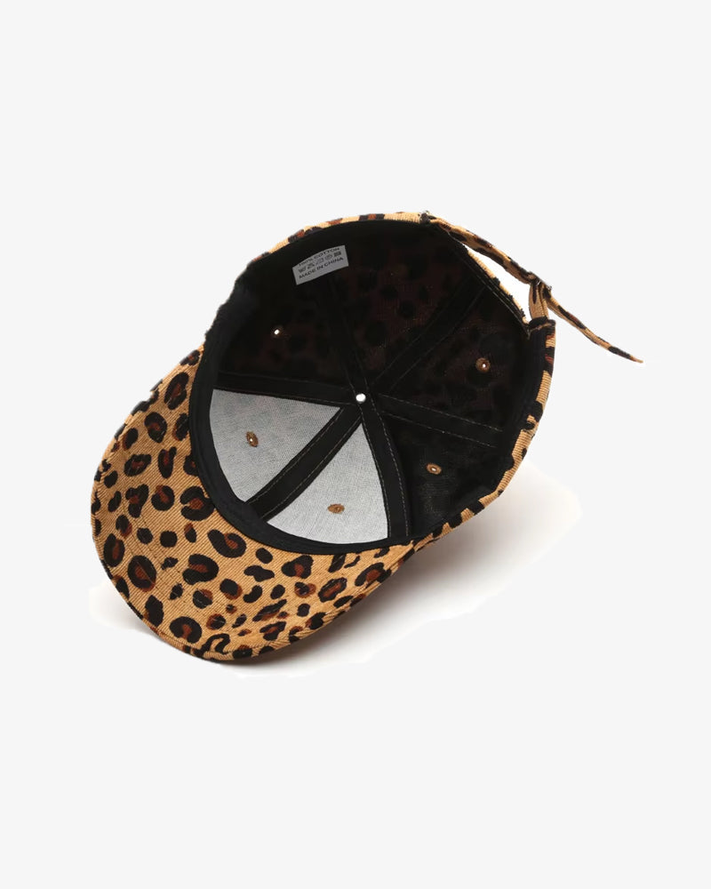 Panther Pattern Corduroy Cap